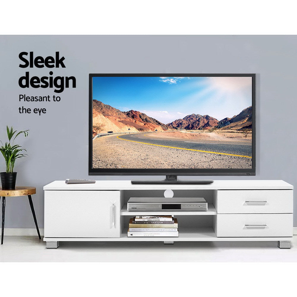 Dylan 120cm TV Cabinet Entertainment Unit White