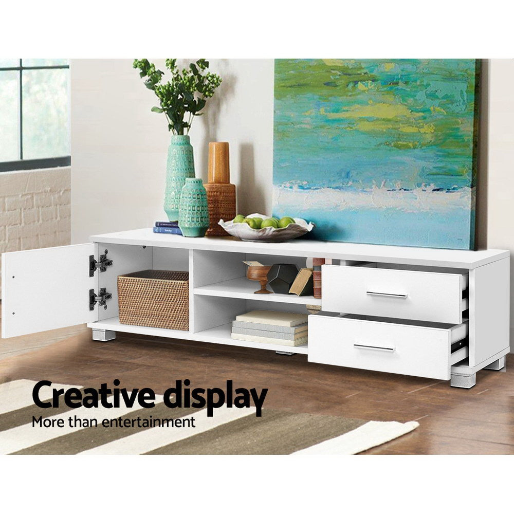 Dylan 120cm TV Cabinet Entertainment Unit White