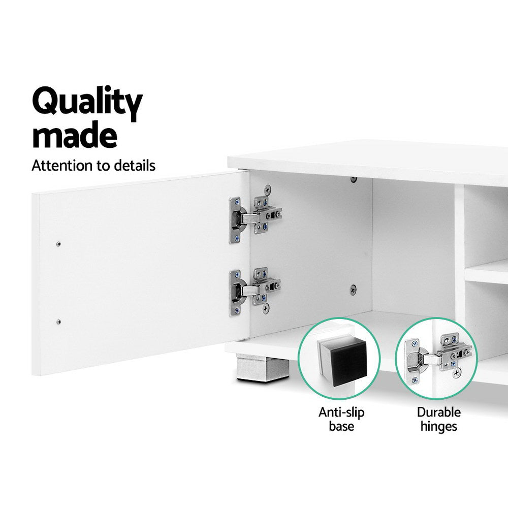 Dylan 120cm TV Cabinet Entertainment Unit White