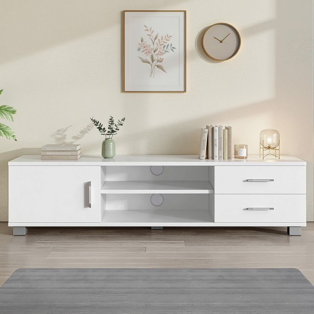 Dylan Entertainment Unit TV Cabinet 120cm White