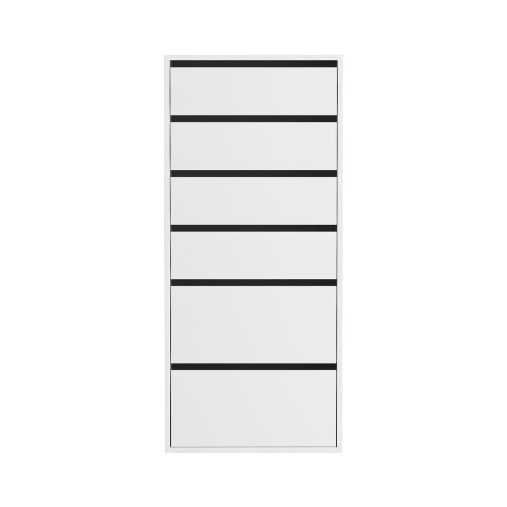 Artiss Tallboy 6-Drawer Dresser White