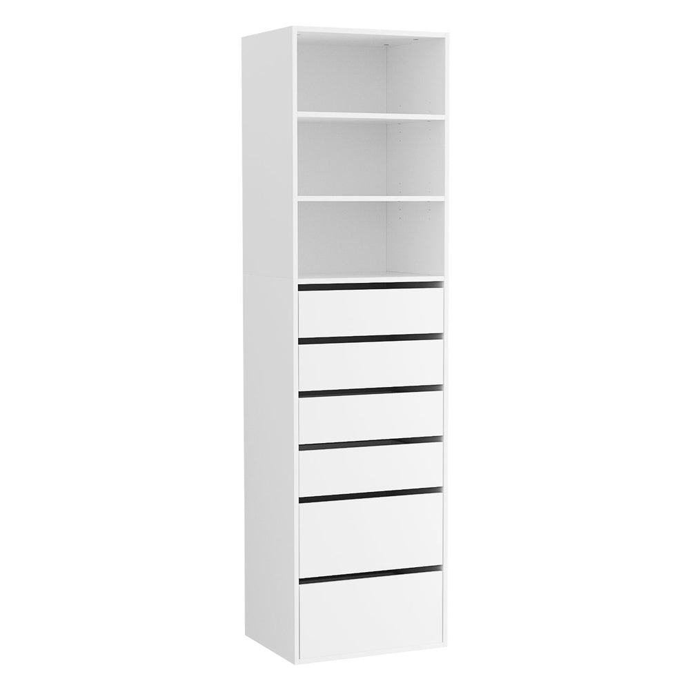 Artiss Tallboy Cabinet 6-Drawer White
