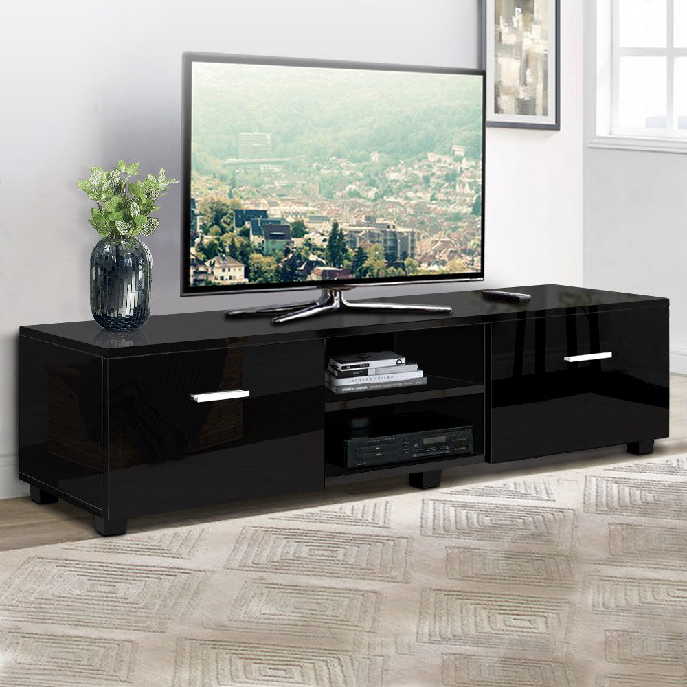 Jim 140cm TV Cabinet Entertainment Unit Black