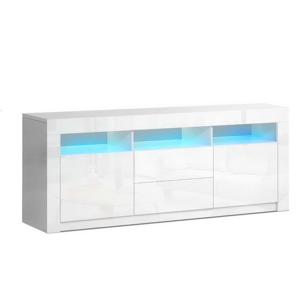 Anna 160cm LED TV Cabinet Entertainment Unit White
