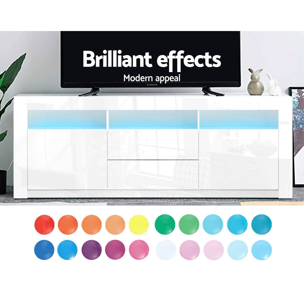 Anna 160cm LED TV Cabinet Entertainment Unit White