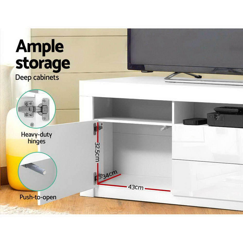 Anna 160cm LED TV Cabinet Entertainment Unit White