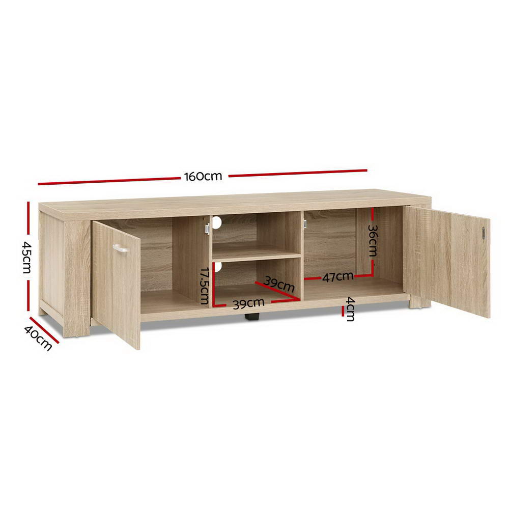 Maxi 160cm TV Cabinet Entertainment Unit Pine