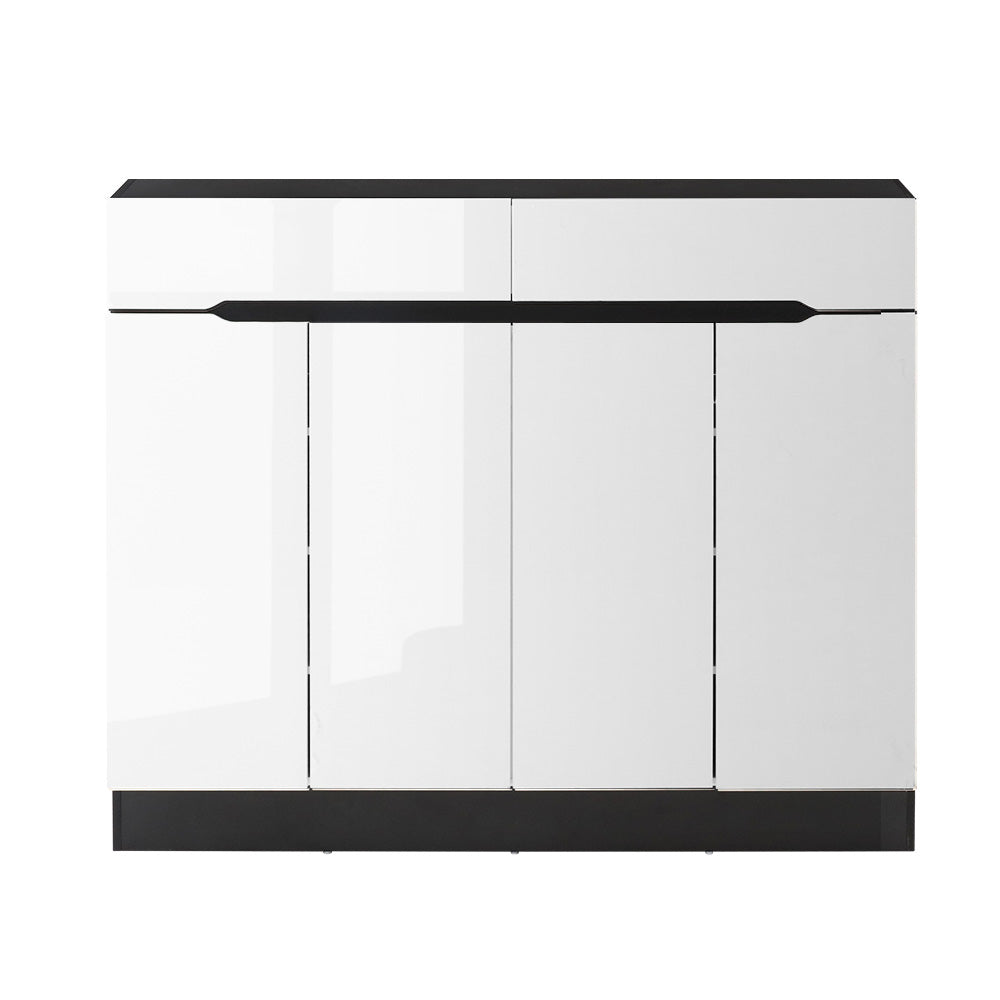 Lydia 120cm Shoe Rack Cabinet Storage White