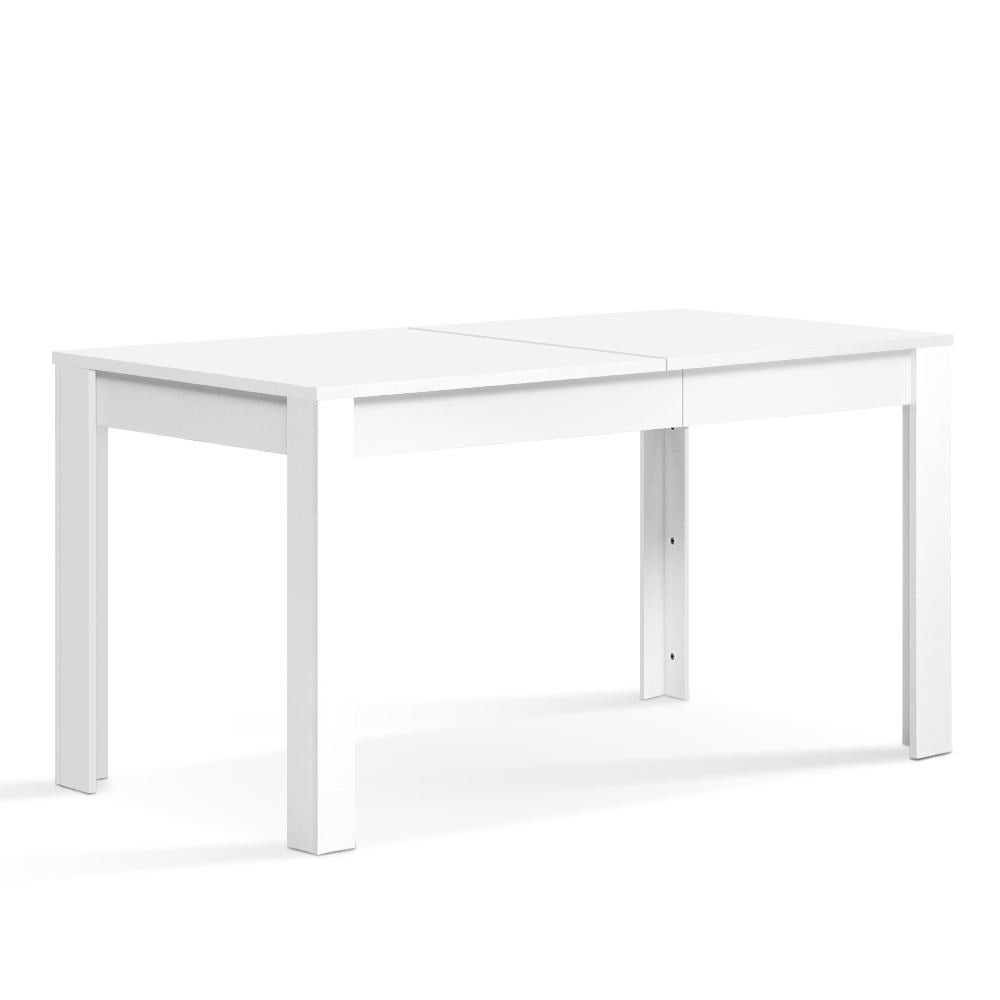 NATU 120CM Rectangular Dining Table 4-6 Seater White