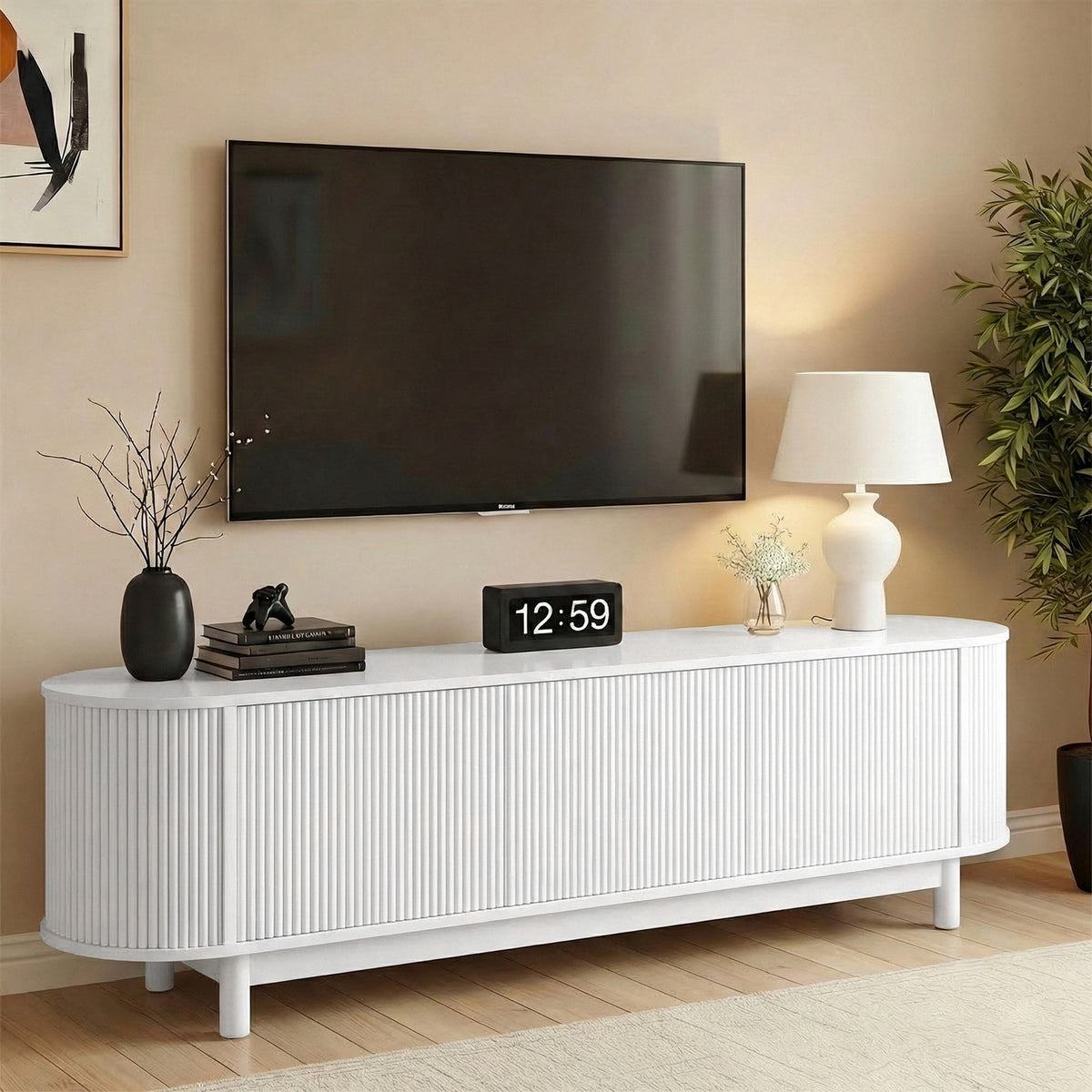 Artiss Entertainment Unit TV Stand Storage Cabinet 160cm White