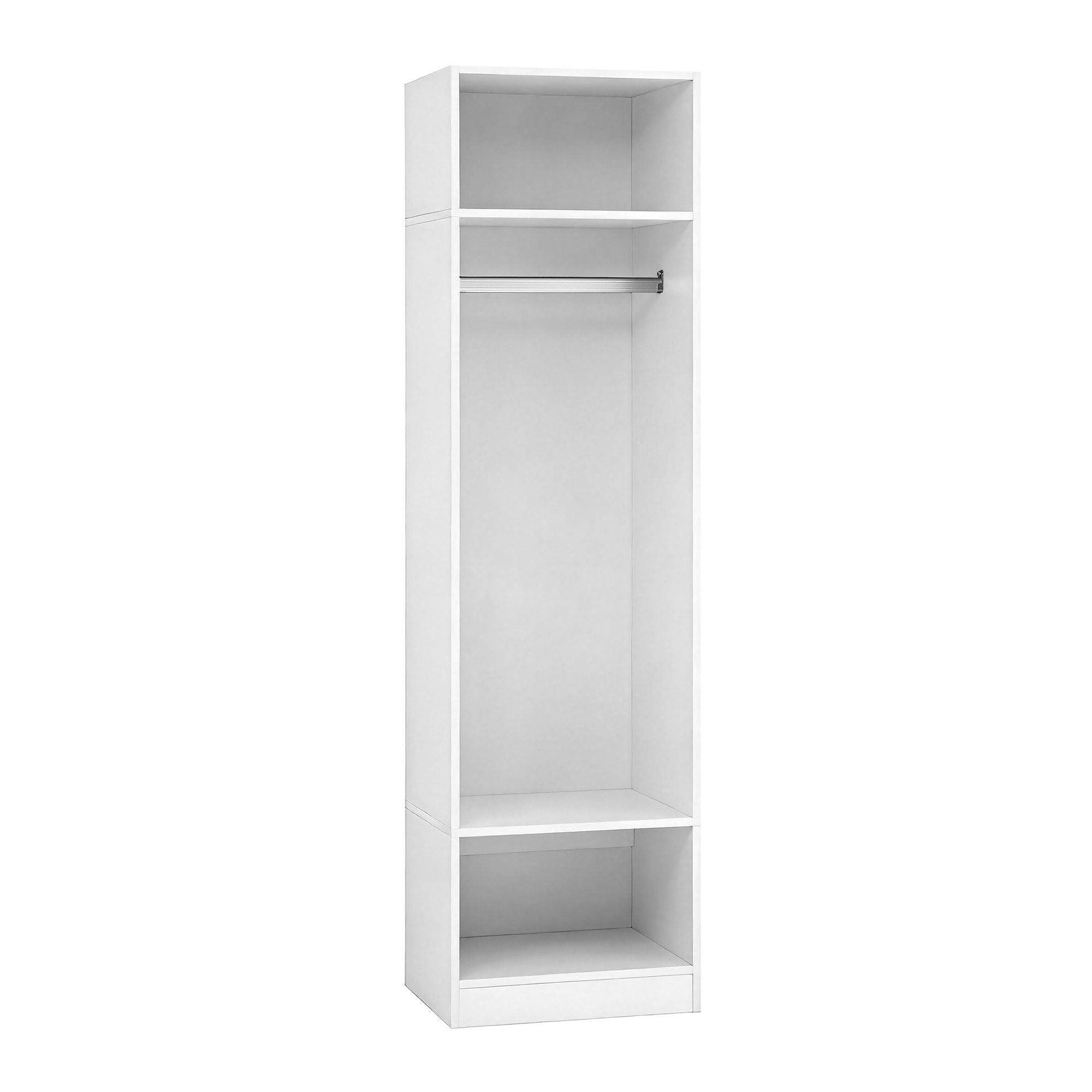 Artiss 2X Wardrobe Clothes Closet Storage Organiser Shelf White