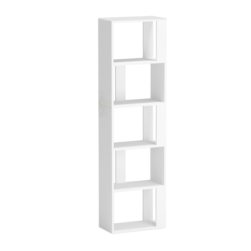 Lina Multipurpose Bookshelf Display Shelf 5 Tiers White