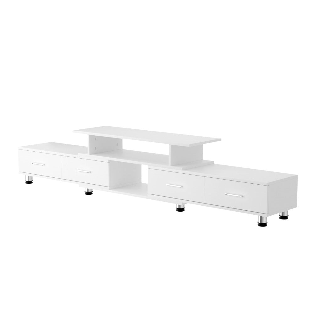 Artiss Extendable TV Cabinet Entertainment Unit 160-220CM White