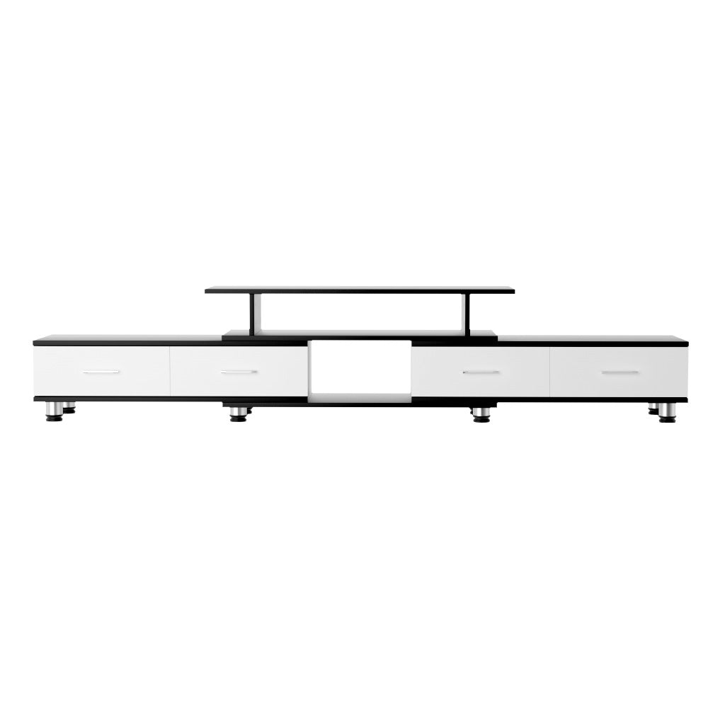 Artiss Extendable TV Cabinet Entertainment Unit Black/White