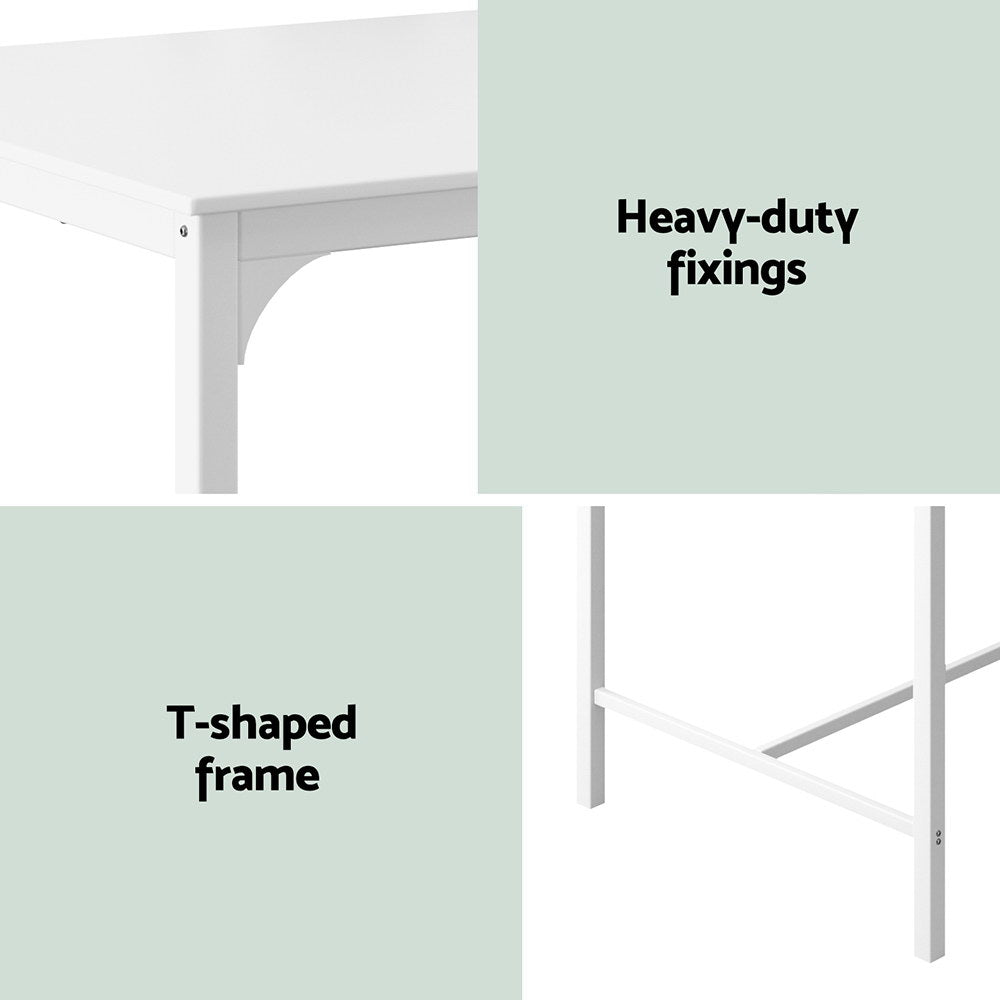 Brenda 120cm Bar Table Dining Desk White