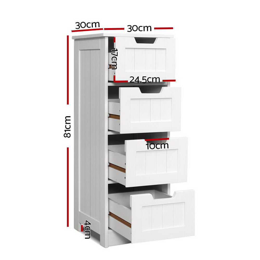 Leesa 4-Drawer Chest White