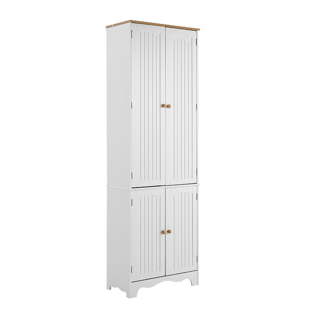 Berne Tall Cupboard 4-Door Sideboard White