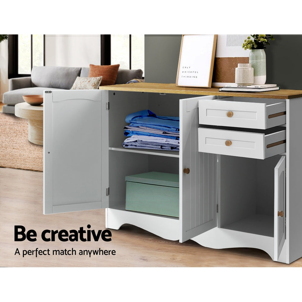 Berne 3-Door Sideboard White