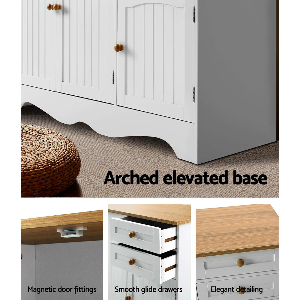 Berne 3-Door Sideboard White