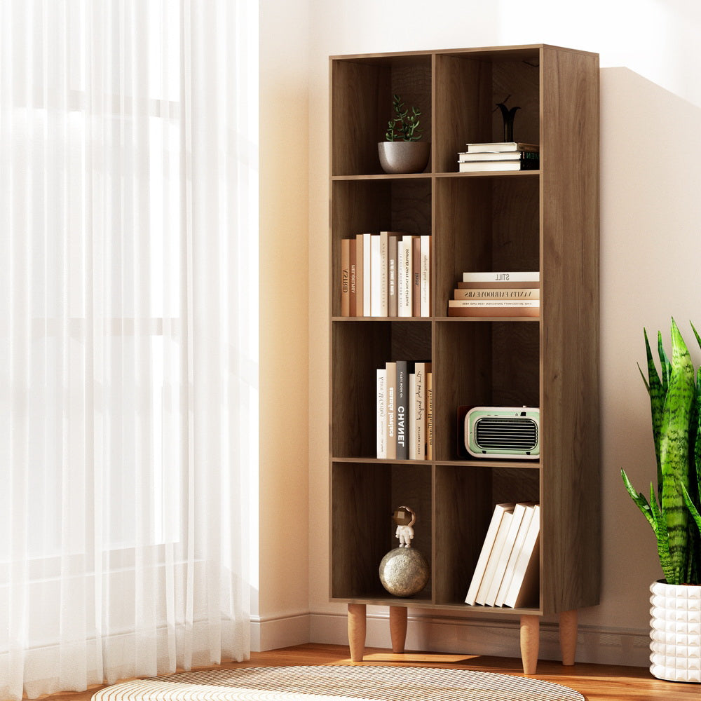 LEOR 4-Tier Bookshelf Walnut