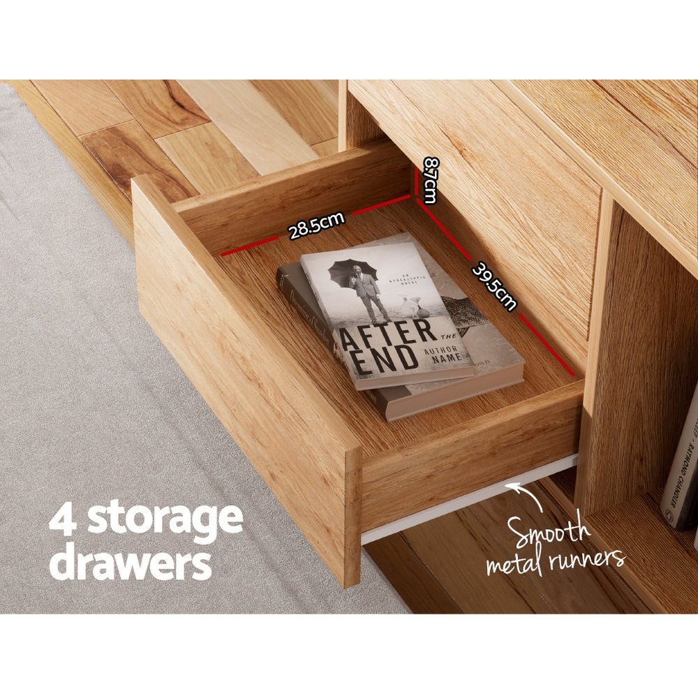 Asa 180cm TV Cabinet Entertainment Unit Pine