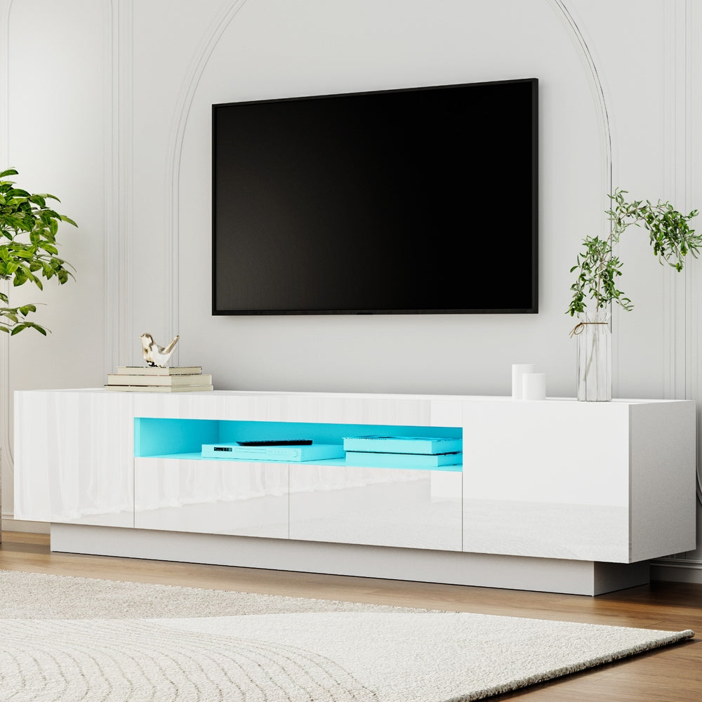 Artiss TV Entertainment Unit with Drawers and RGB LED 180cm White