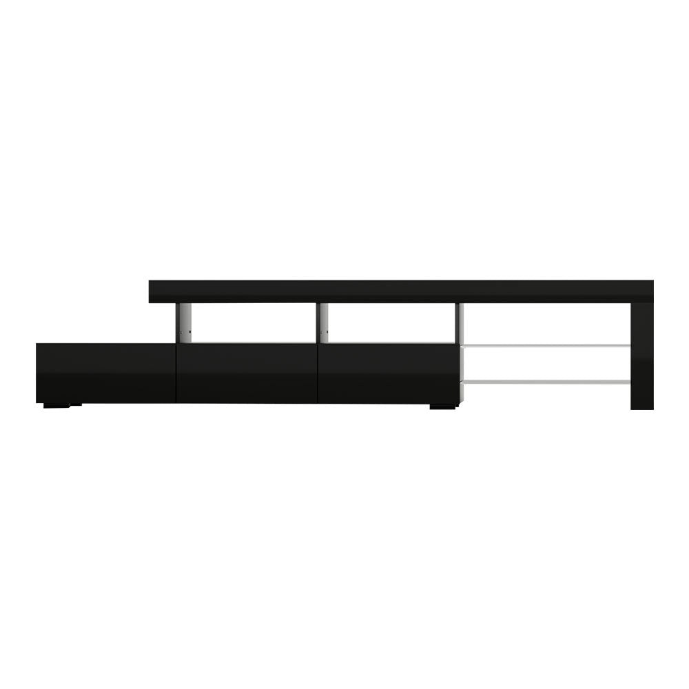Caya 215cm TV Cabinet Entertainment Unit LED Black