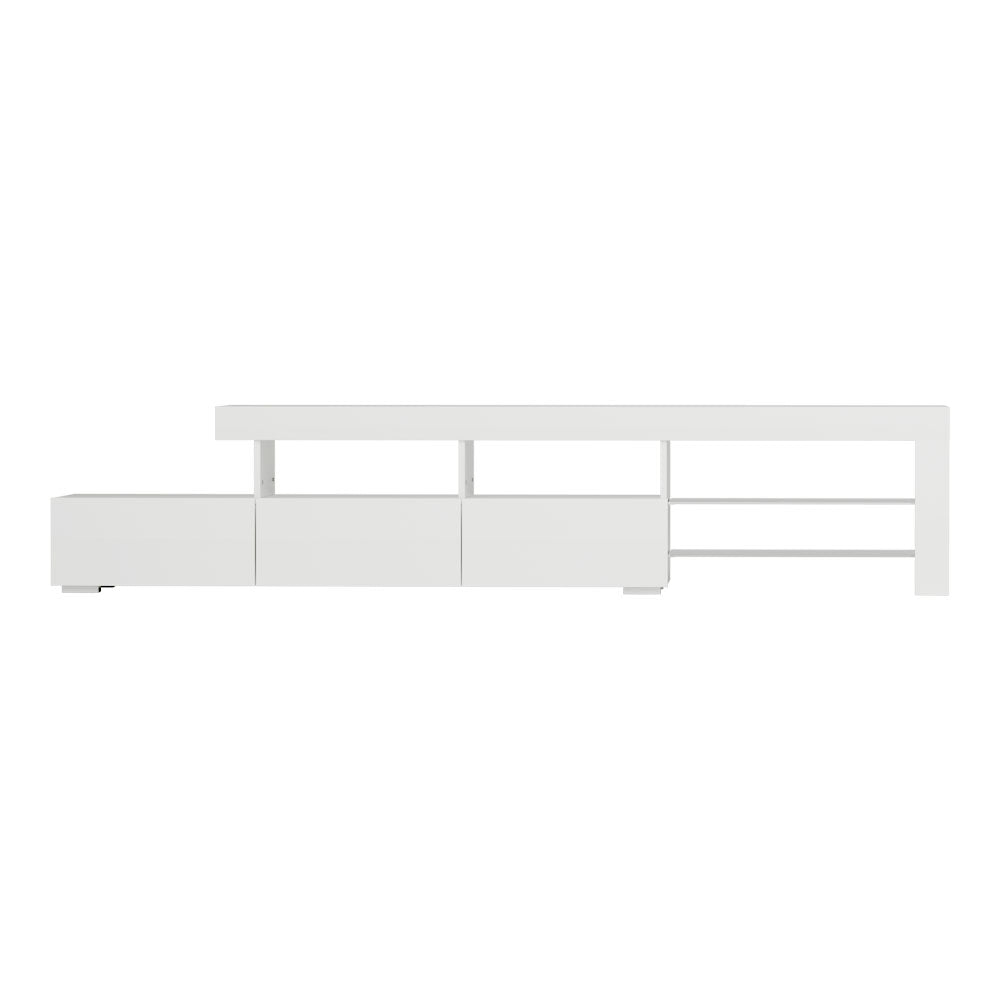 Caya 215cm LED TV Cabinet Entertainment Unit White