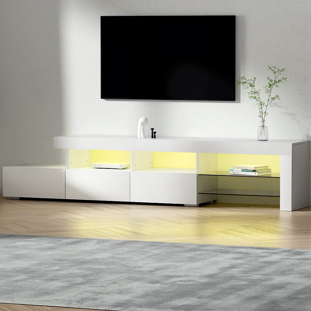 Caya 215cm LED TV Cabinet Entertainment Unit White