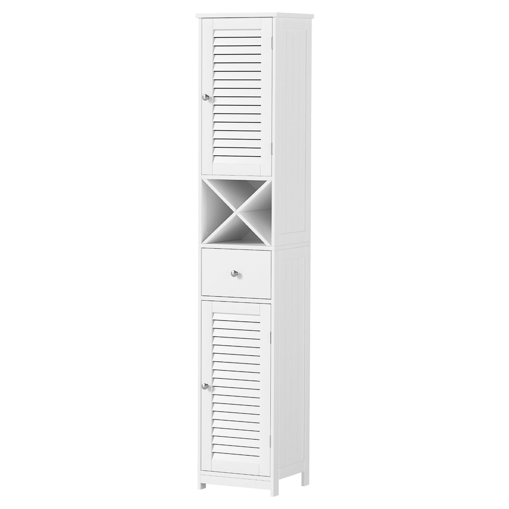 Artiss Bathroom Storage Cabinet 170cm Tall Slim White