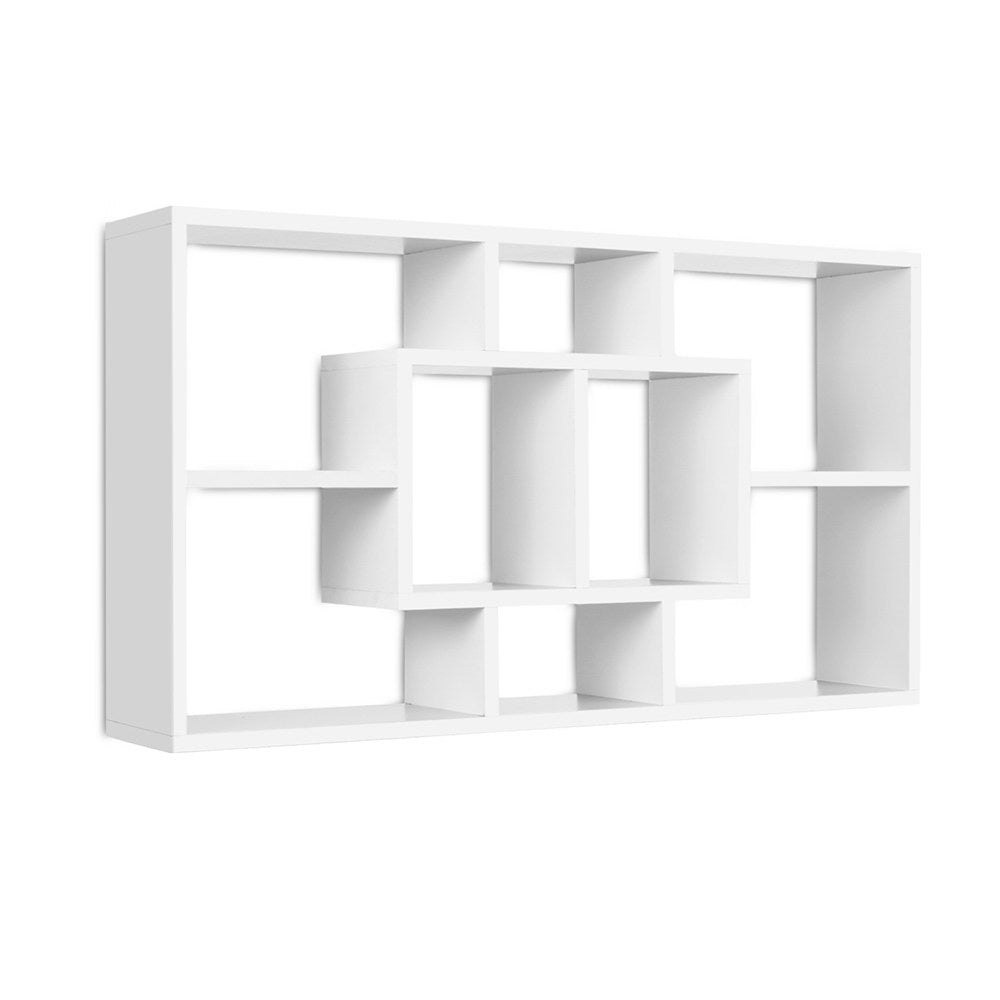 Artiss Floating Display Shelf with 8 Compartments White