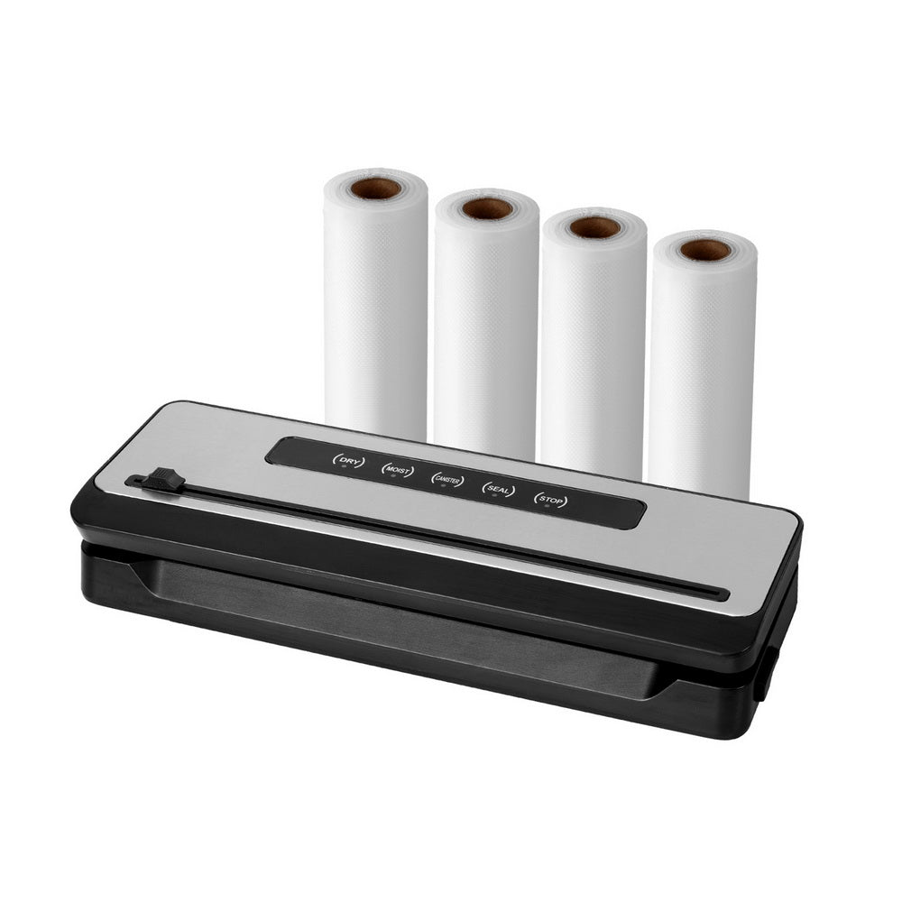 Devanti Vacuum Sealer Machine 5 Modes Silver/Black