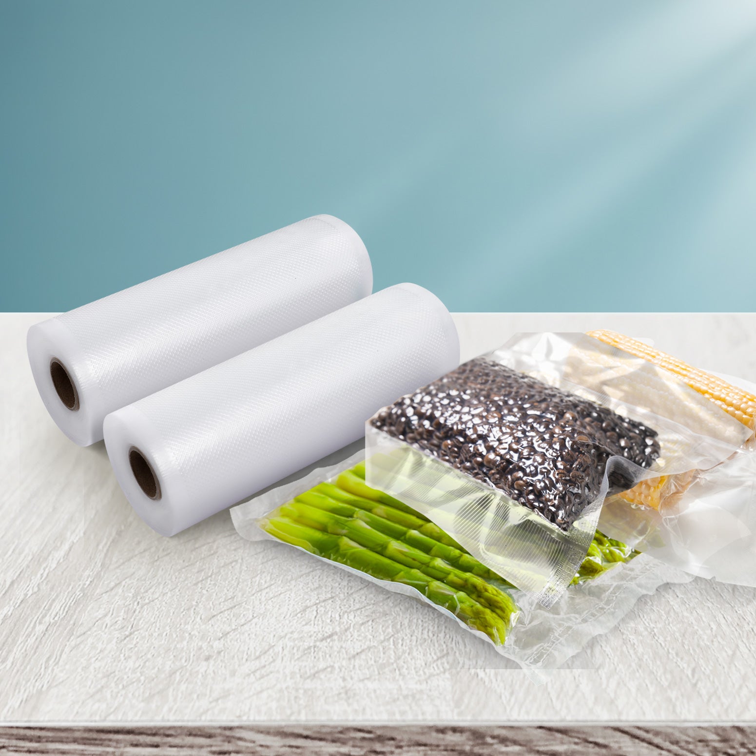 15cm x 6m Vacuum Sealer Bags 2-Pack Transparent