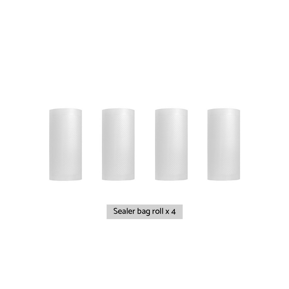 4-Pack 15cm Vacuum Sealer Bags Rolls Transparent
