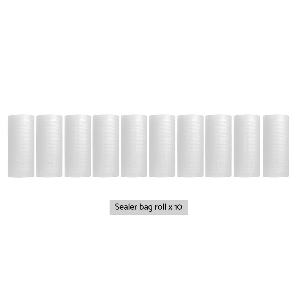 10-Roll 15cm Vacuum Sealer Bags Heat Seal Storage Saver Transparent