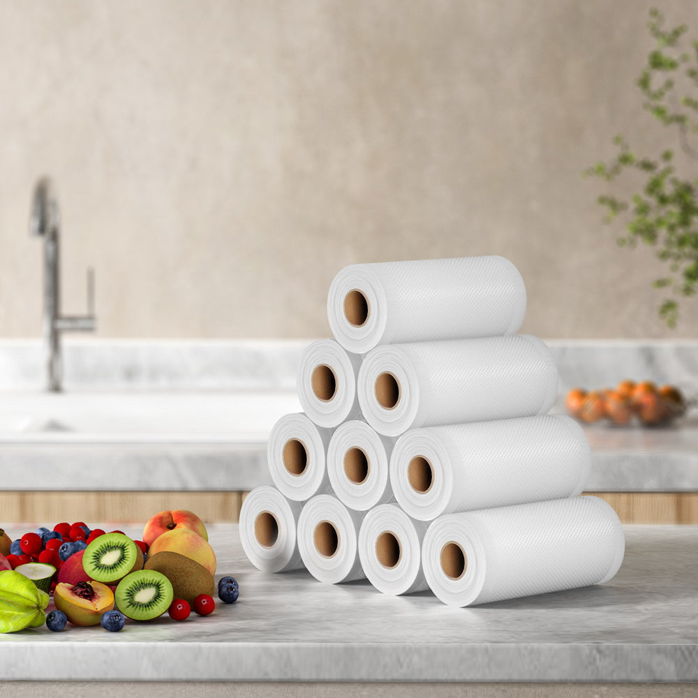 10-Roll 15cm Vacuum Sealer Bags Heat Seal Storage Saver Transparent