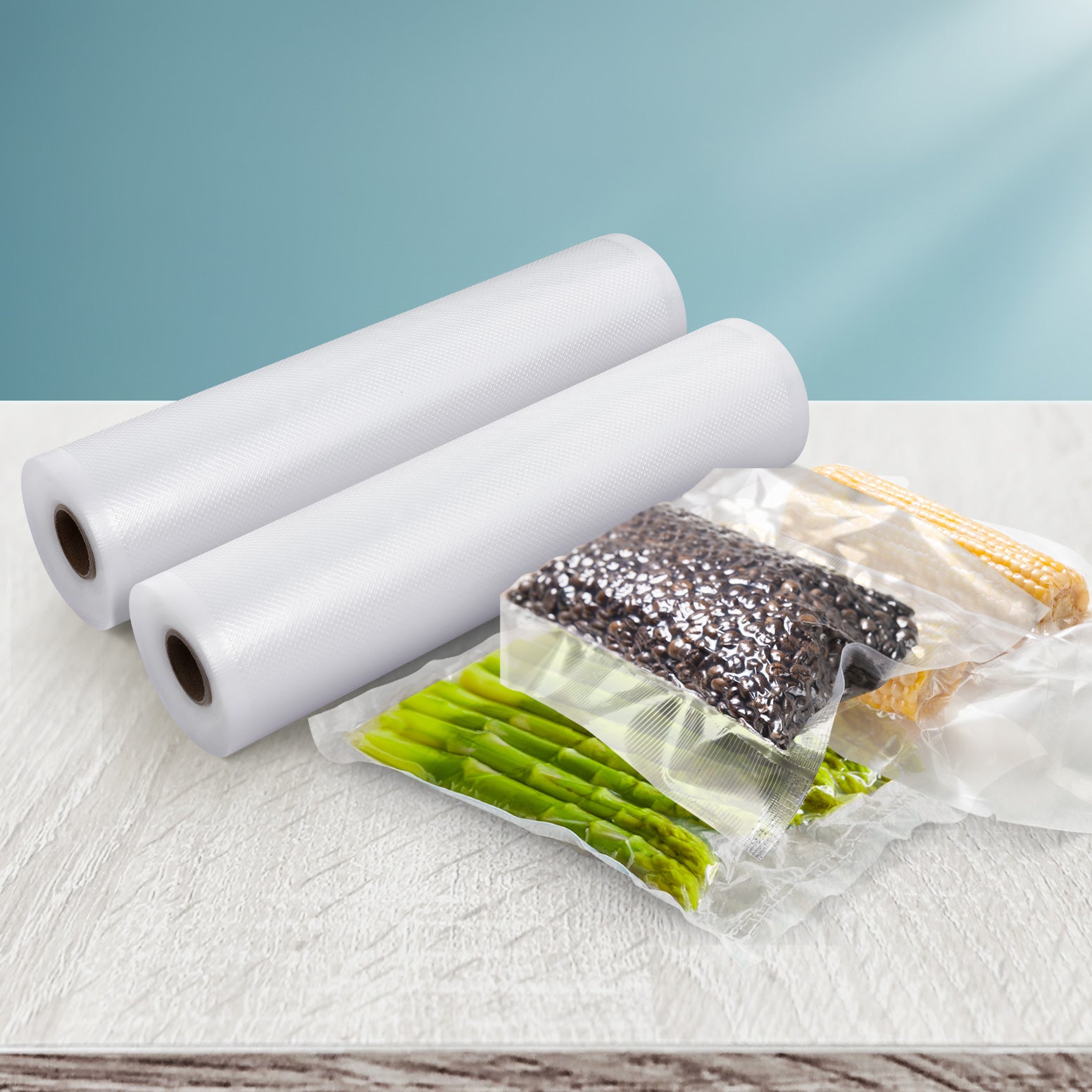 28cm x 6m Vacuum Sealer Bags 2-Pack Transparent