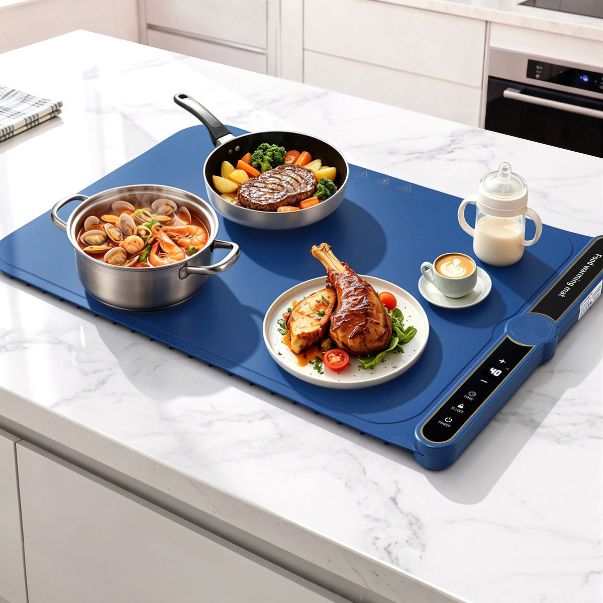 Devanti Electric Food Warming Mat 60 x 38cm With Timer