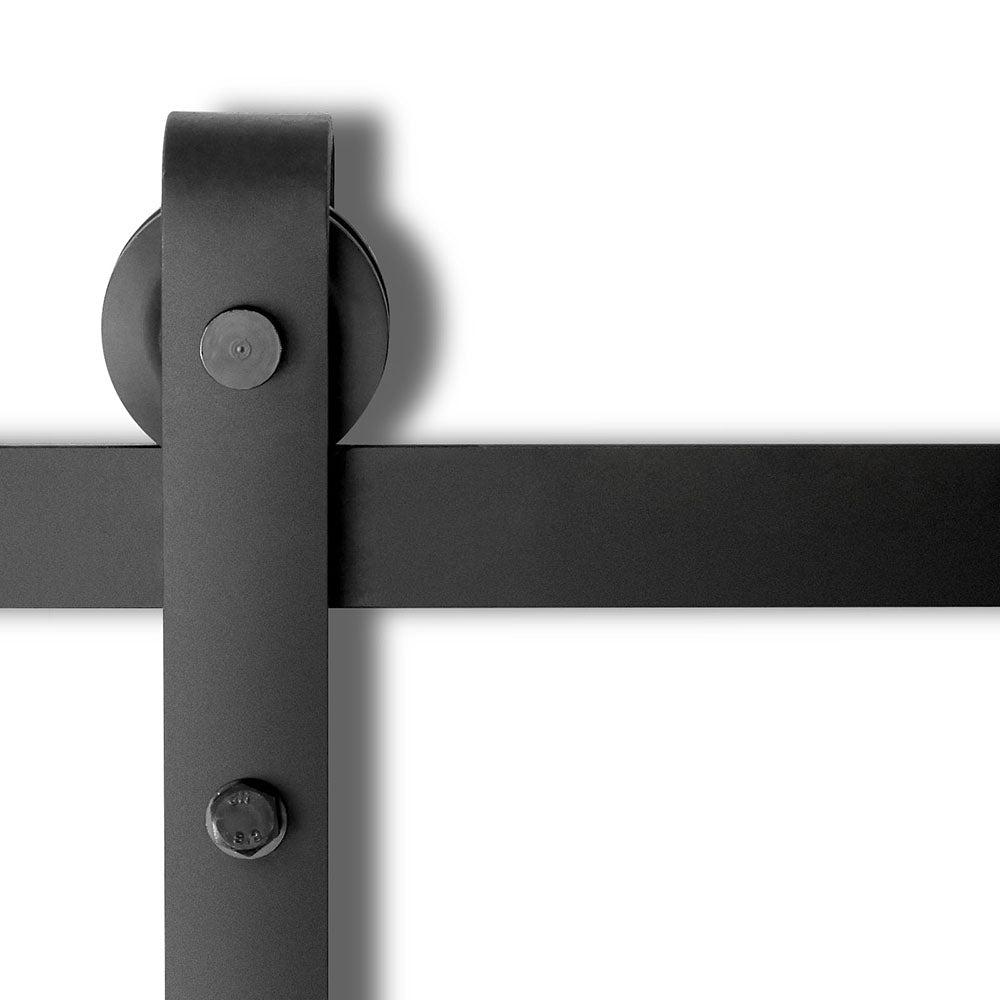 Cefito 1.83m Sliding Barn Door Hardware Track Set Black Steel