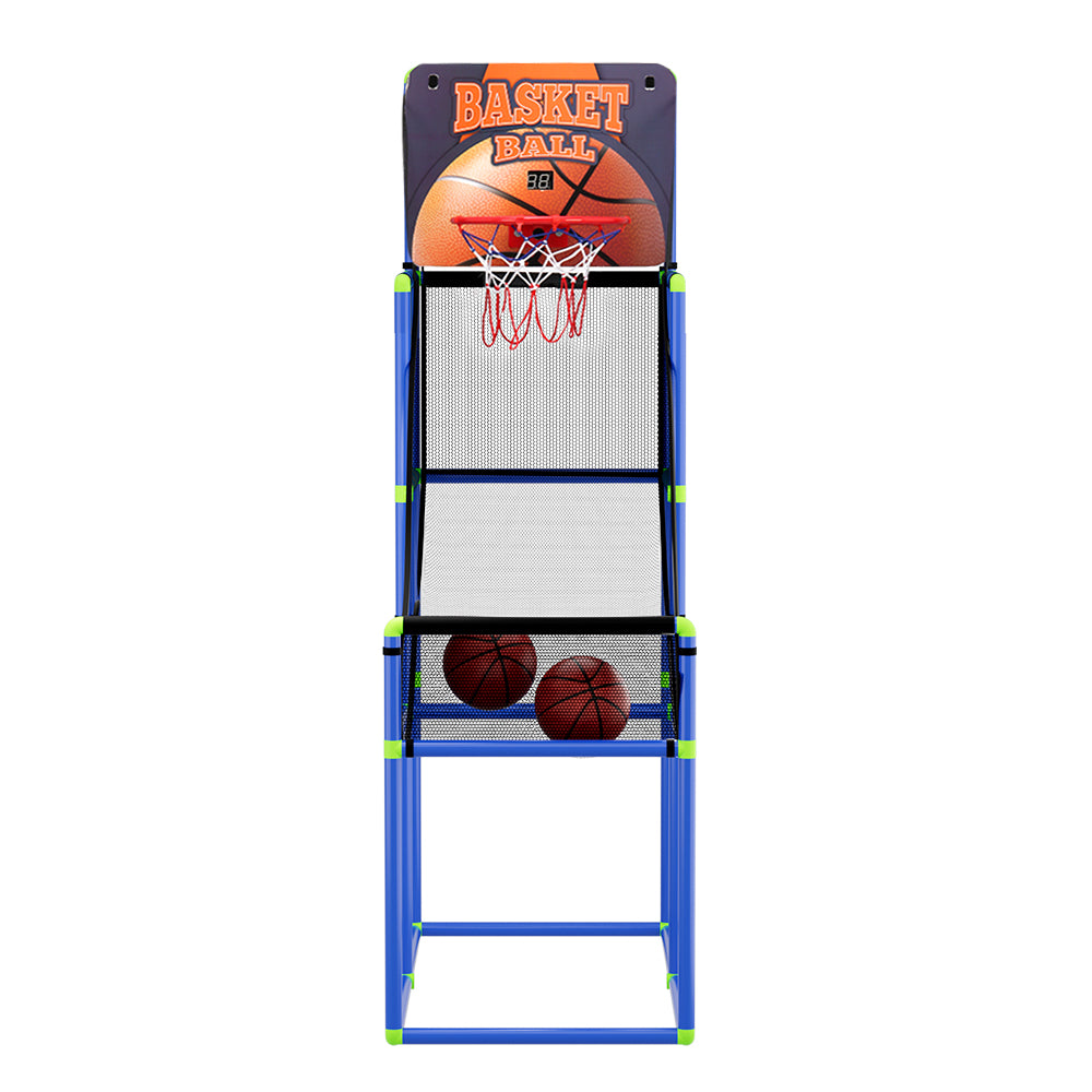 Arcade Basketball Game Adjustable Electronic Scorer Kids Blue