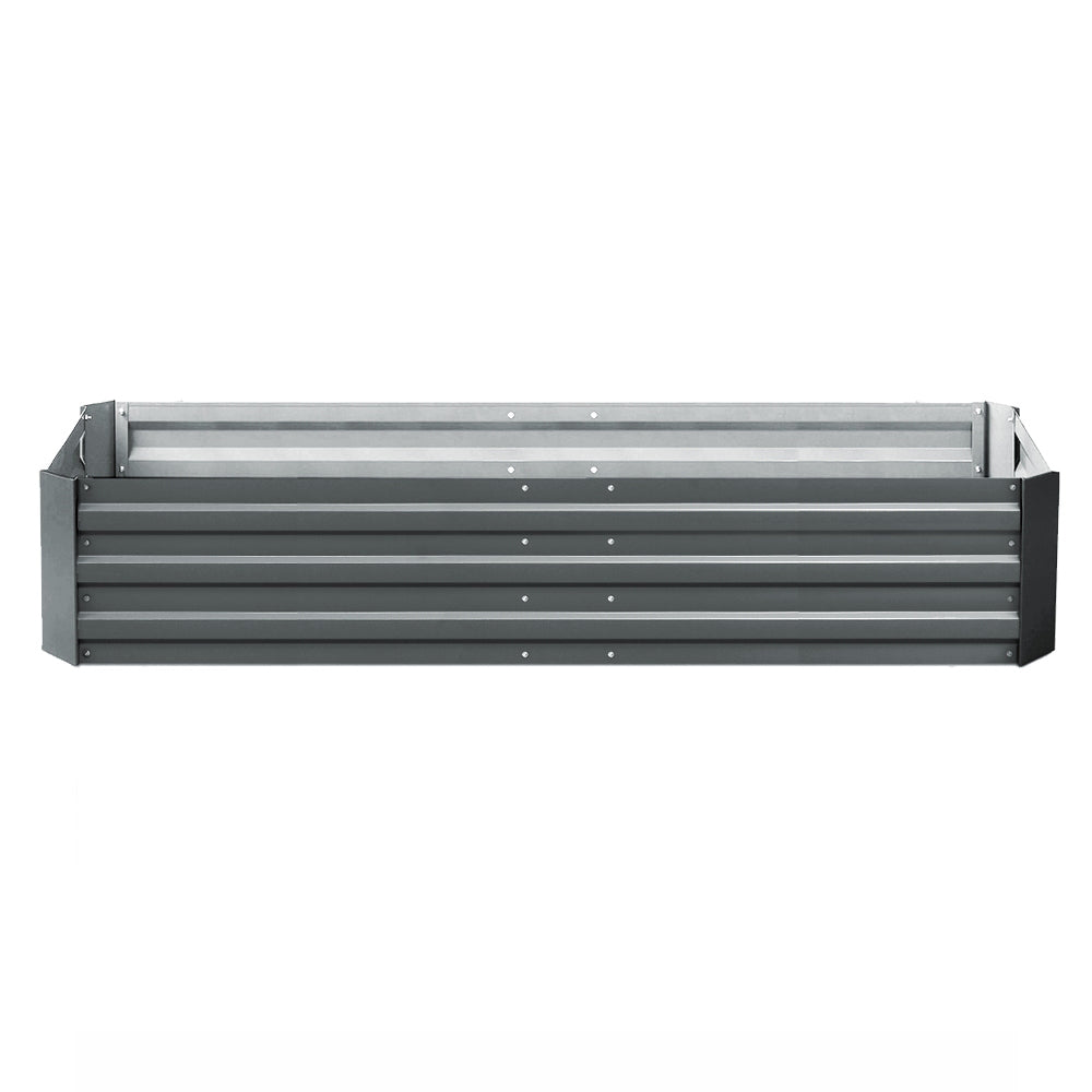 Green Fingers 210x90cm Raised Garden Bed Galvanised Steel Planter Box