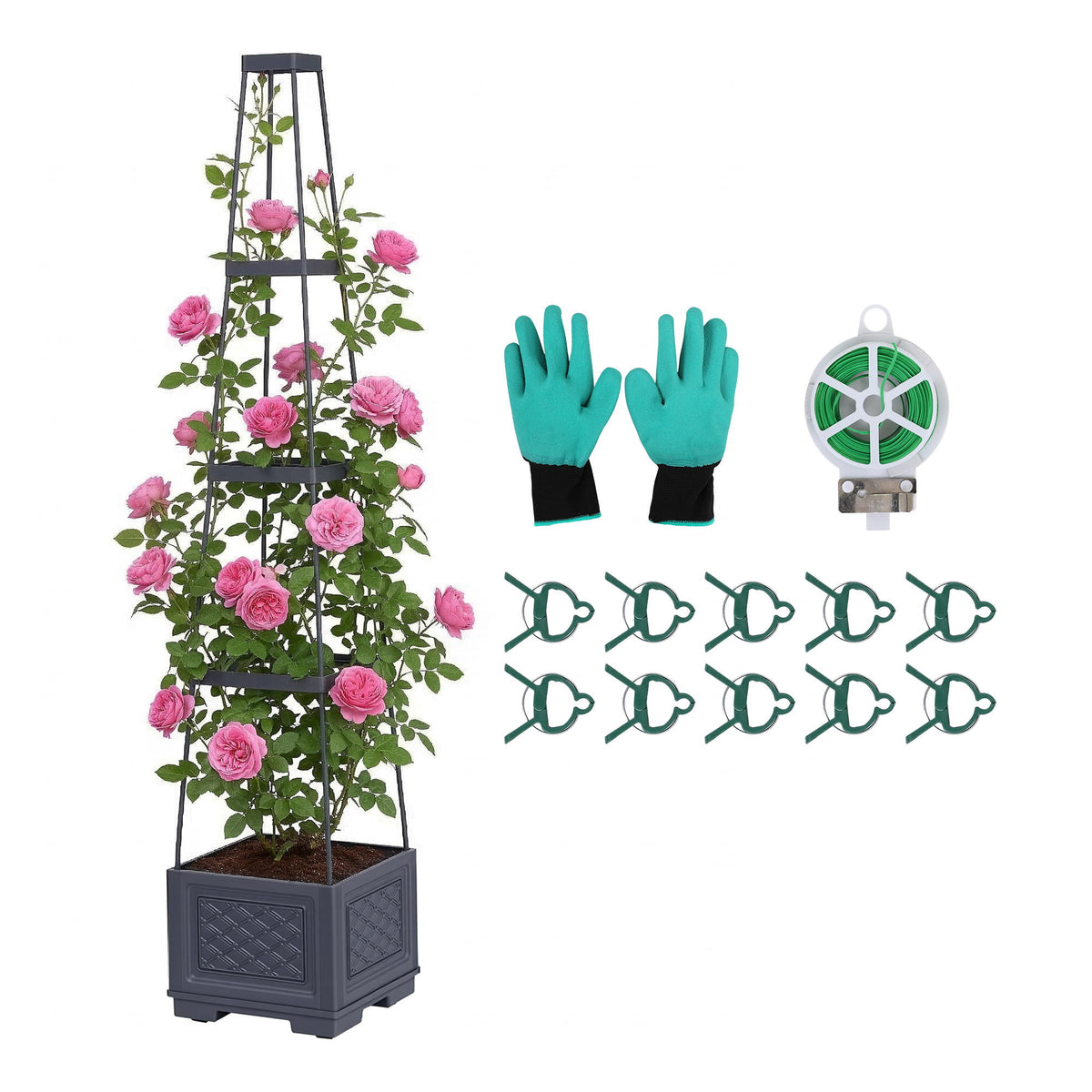 Green Fingers Self Watering Tomato Planter with Trellis 140cm