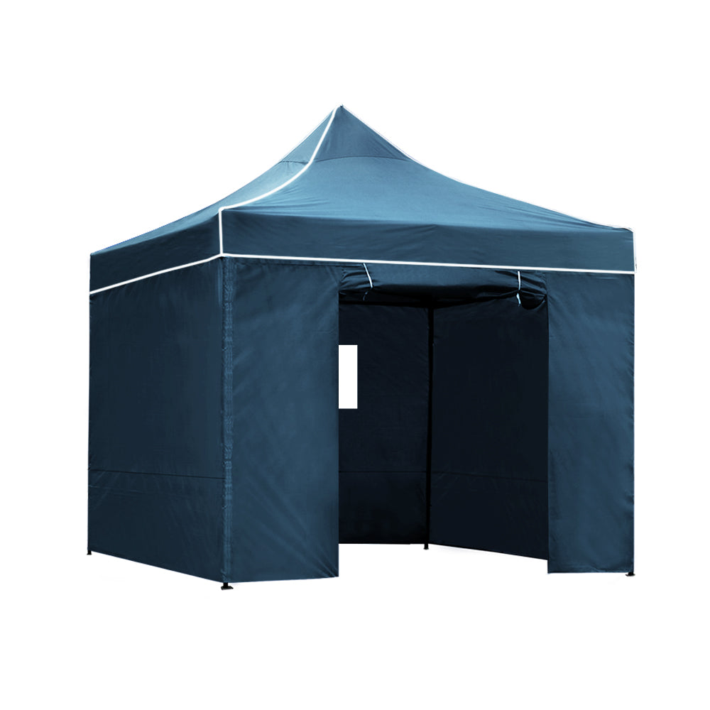 Instahut 3x3 Pop Up Gazebo Marquee Tent Navy