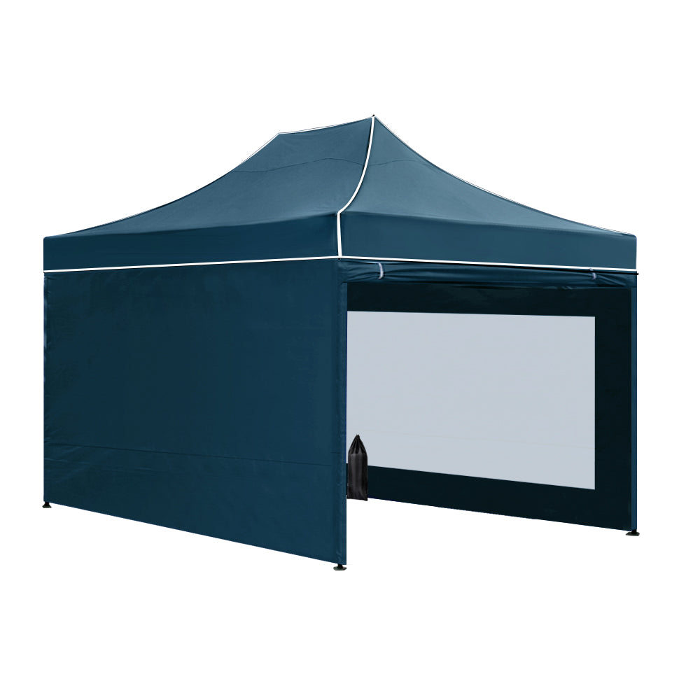 Instahut 3x4.5m Pop Up Gazebo Marquee Outdoor Canopy Navy