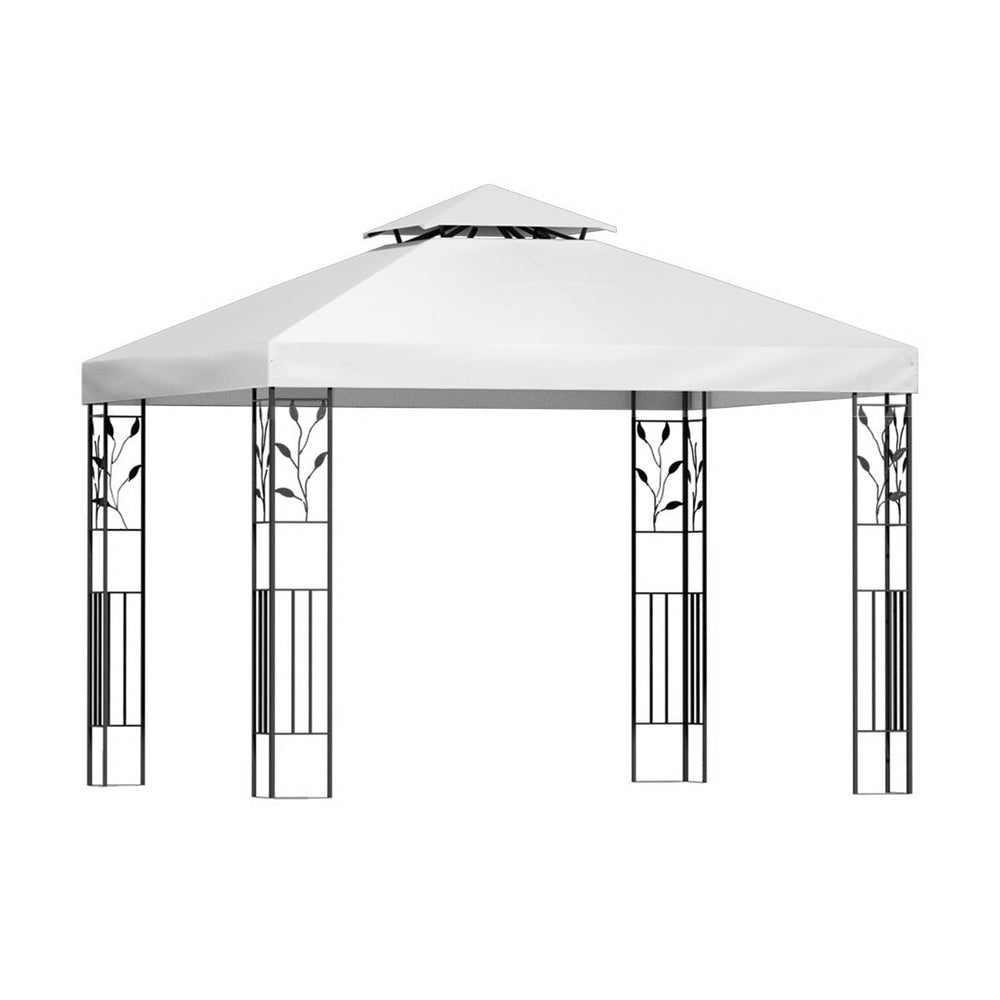 Instahut 3x3m Iron Art Gazebo Wedding Party Tent White