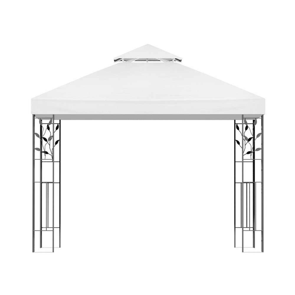 Instahut 3x3m Iron Art Gazebo Wedding Party Tent White