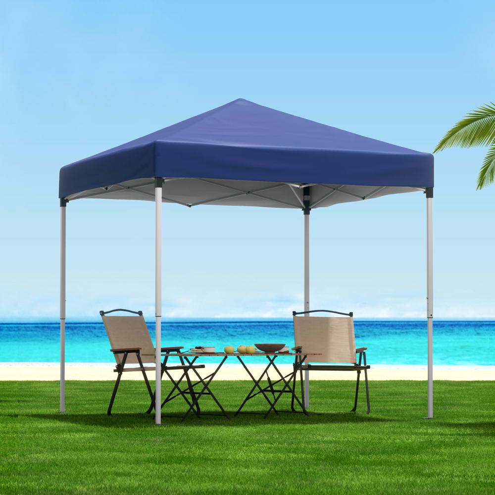 Instahut Gazebo 200 x 200cm Outdoor Patio Marquee Blue