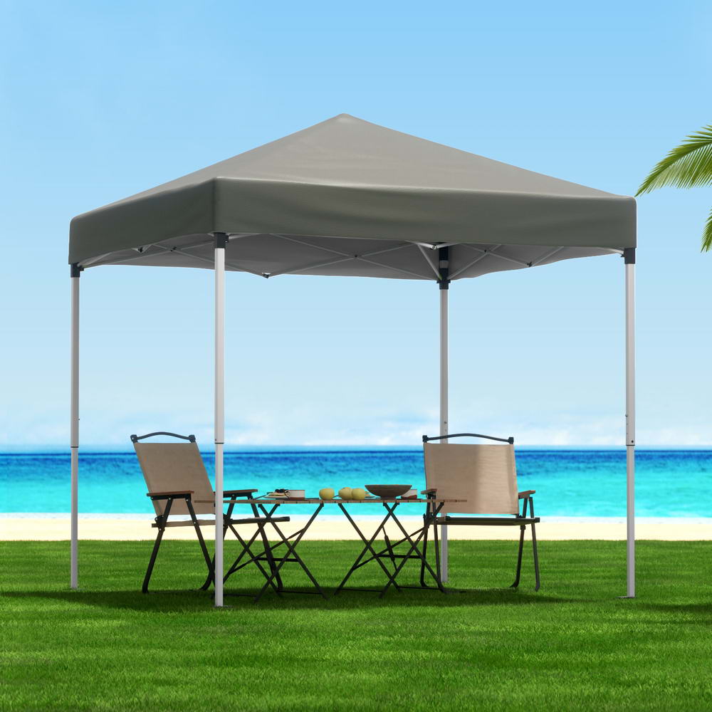 Instahut 2x2m Gazebo Outdoor Patio Marquee Shade Grey
