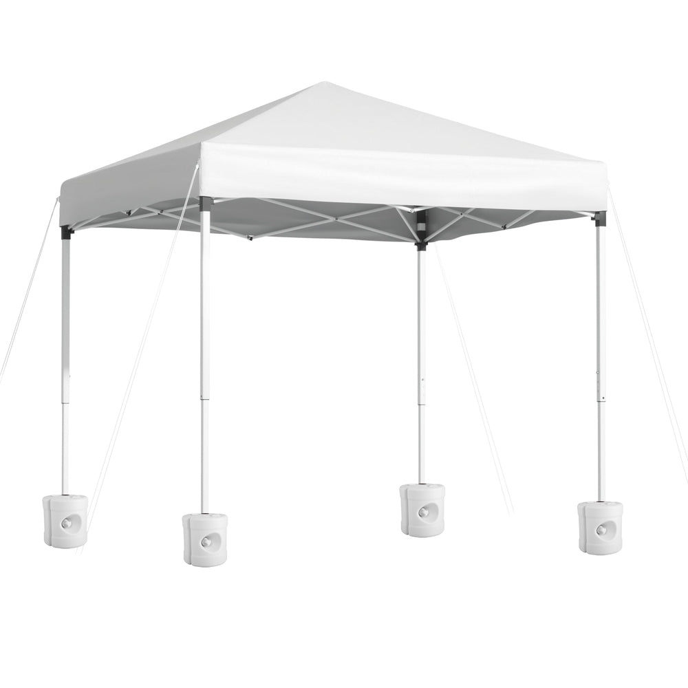 Instahut Gazebo 200 x 200cm Outdoor Marquee with Base Pods White