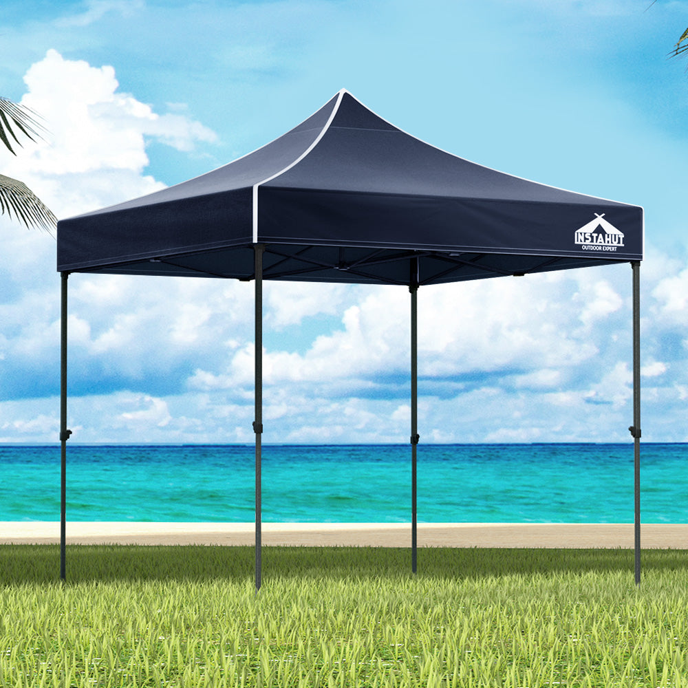 Instahut 3x3m Pop Up Gazebo Folding Marquee Navy